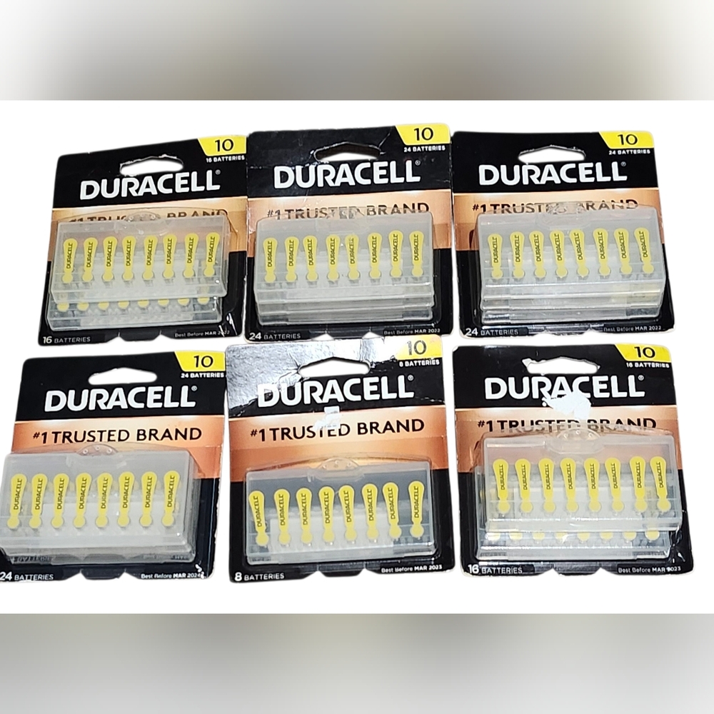 Hearing Aid Batteries - Yellow READ DESCRIPTION SEE PICTURES